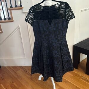 Navy/Black Pattern dress